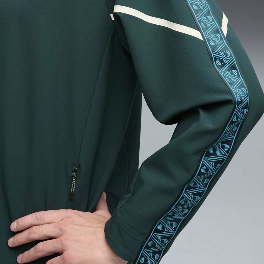 Manchester City Track Jacket King Ultimate Anthem - Green Terrain/Tropical Blue - Men's-SoccerKits Hub | Buy Soccer Jerseys Online